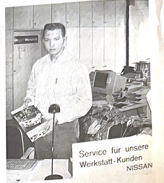 Zeitungsartikel: Michael Heistermann als Auszubildender